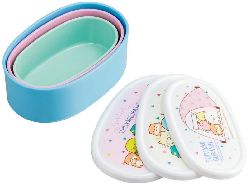 スケーター(Skater) 弁当箱 抗菌 保存容器 ランチボックス 3個セット 日本製 すみっコぐらし キャンプ SRS3SAG-A omichi-store-10570610 シオカゼ商店 サンプル画像2