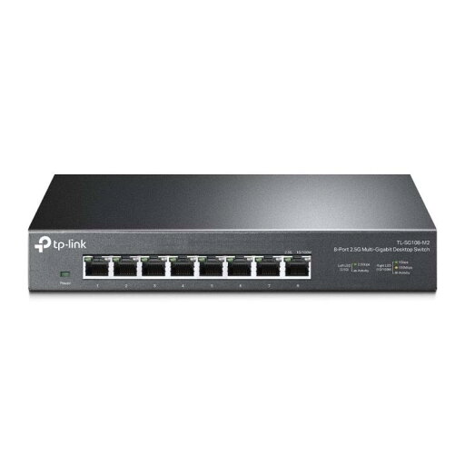 TP-Link 8ポート 各ポート 2.5Gbps 対応(ポート同時使用時 最大40Gbpsまで) ハブ アンマネージ スイッチングハブ TL-SG108-M2 TP-Link 8ポート 各ポート 2.5Gbps 対応(ポート同時使用時 最大40Gbpsまで) ハブ アンマネージ スイッチングハブ TL-SG108-M2