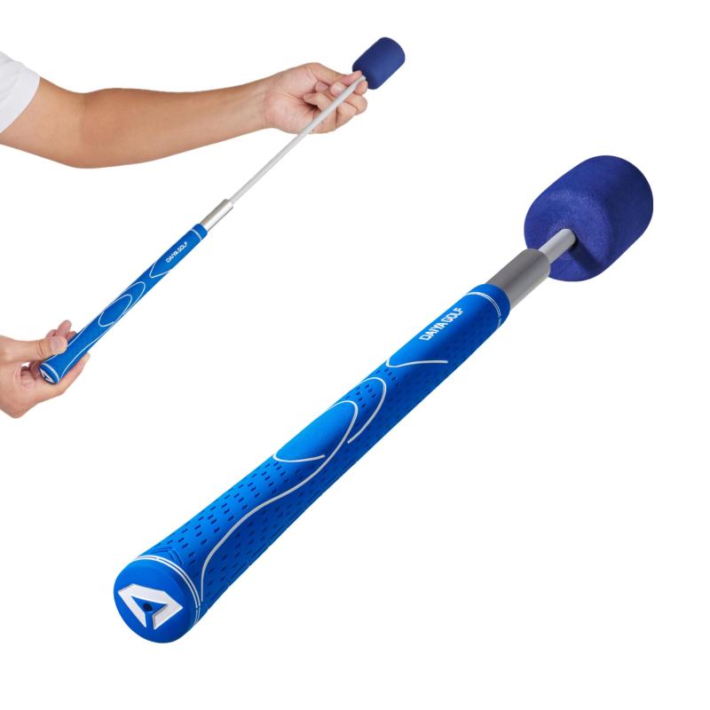 ダイヤゴルフ(DAIYA GOLF) ダイヤスイングCSA コンパクトなスイング練習機 伸縮 ブラック 屋内 室内 練習用クラブ ゴルフ練習用バット スイング練習器具 ユニセックス 両手 片手 TR-5014 BL