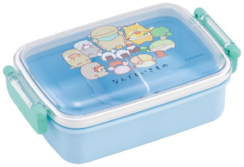 スケーター(Skater) お弁当箱 子供用 450ml ふわっと盛れるドーム型ふた ランチボックス 1段 日本製 なんでもいきもの 女の子 RBF3ANAG-A