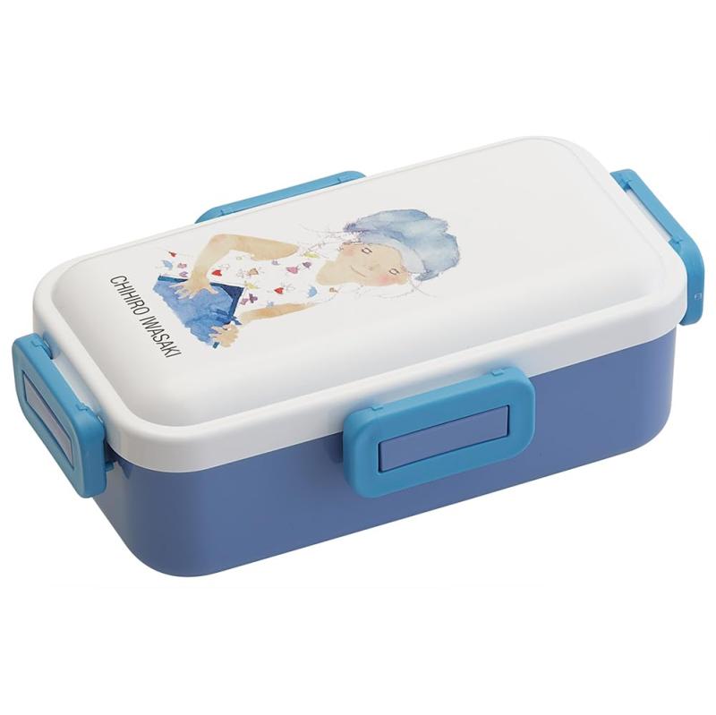 スケーター(Skater) 弁当箱 530ml 1段 女性 日本製 汁漏れしにくい4点ロック ランチボックス 食洗機対応 レンジ対応 いわさきちひろ PFLB6AG-A