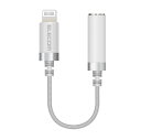 エレコム イヤホンアダプタ 【 Lightning - 3.5mm 】 イヤホンジャック変換 4極 通話/音楽対応 高耐久 Apple認証品 ホワイト MPA-L35S01WH