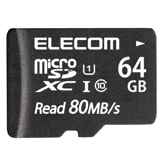 エレコム microSD 64GB マイクロSDカード UHS-1 U1 microSDXC IPX7 MF-AMS064GU11 エレコム microSD 64GB マイクロSDカード UHS-1 U1 microSDXC IPX7 MF-AMS064GU11