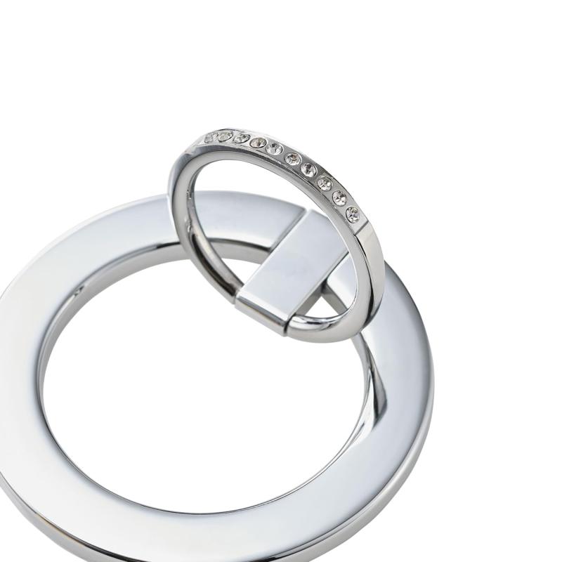 エレコム スマホリング マグネット magsafe マグセーフ スマホスタンド 耐荷重:800g 落下防止 可愛い シルバー P-STRMKGSSV