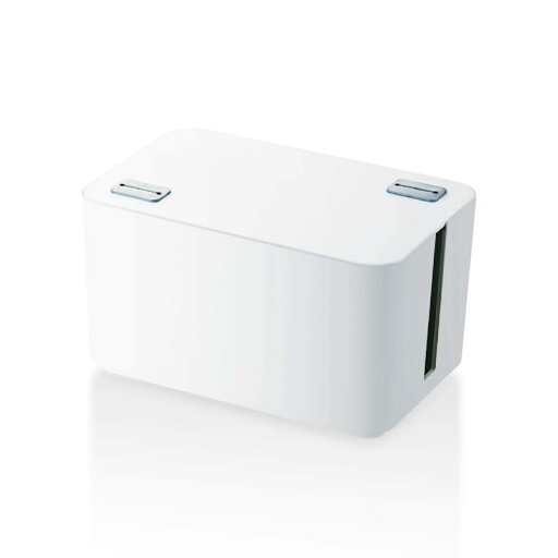 ELECOM ケーブル収納ボックス 4個口電源タップ収納 ホワイト EKC-BOX002WH ELECOM ケーブル収納ボックス 4個口電源タップ収納 ホワイト EKC-BOX002WH