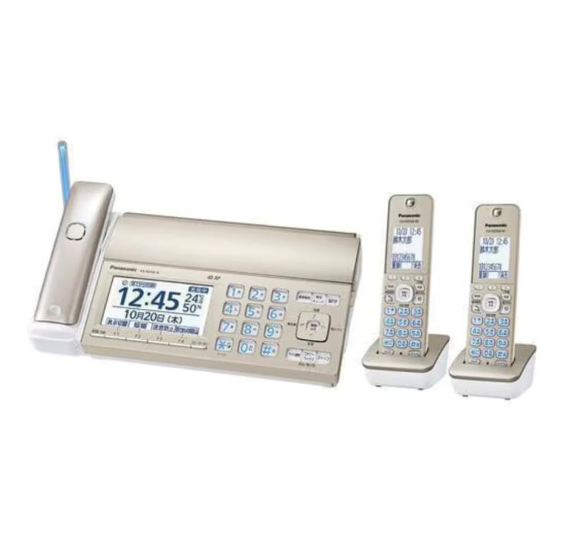 パナソニック デジタルコードレスFAX KX-PD750DW-N 子機2台付き 迷惑電話相談機能搭載 「温度・湿度アラーム」搭載 見てから印刷機能 シャンパンゴールド【優良 防犯 電話機 推奨品 omichi-store-10477473 シオカゼ商店 パッケージ画像