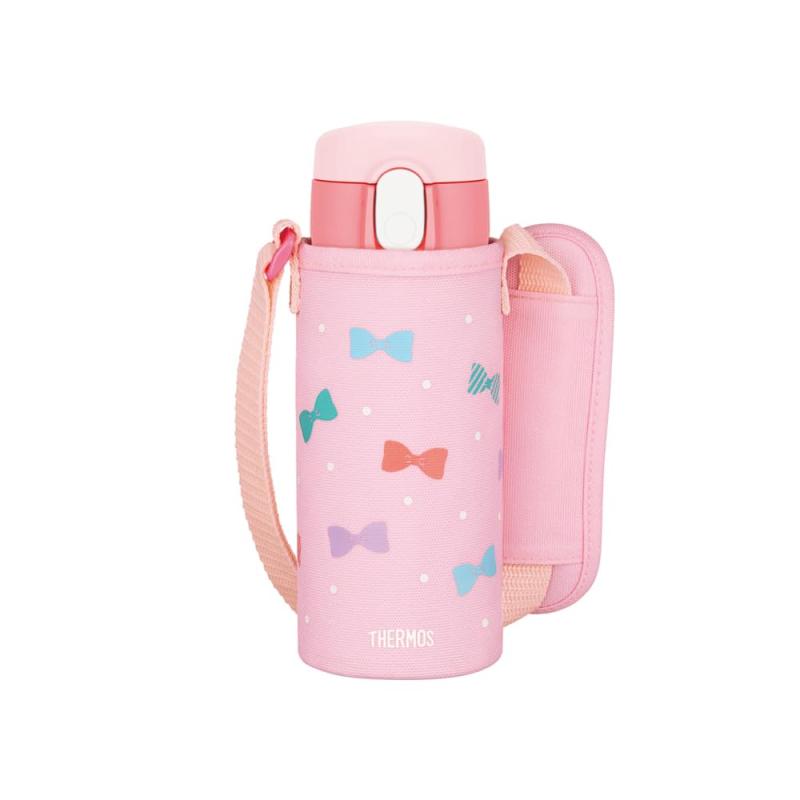 サーモス 水筒 真空断熱ストローボトル 410ml ピンク 子供用 通園通学 保冷専用 FJV-400F P(3)