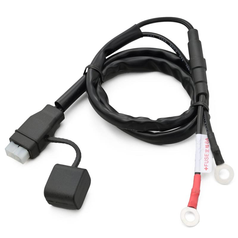 デイトナ(Daytona) バイク用 バッテリー充電器 補修品(91875用) 防塵キャップ付き車体配線 93107付属品:6Aヒューズ付き。●配線長650mm複数店舗にて販売をしておりますため、在庫データの更新が間に合わず、欠品にも関わらず、注文ができる場合がございます。その際は、キャンセルにて対応を取らせていただきます。当店はお電話のお問い合わせはお受けしておりませんので、ご了承ください。お問い合わせは、問い合わせフォームにてお願いをいたします。