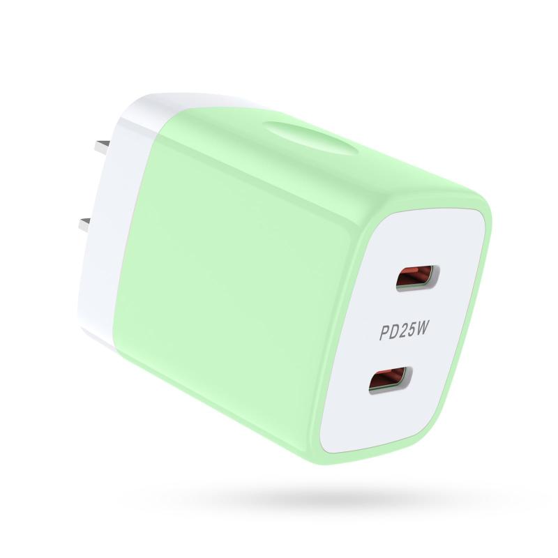 Viviber ACアダプター type-c usb 電源 usb c コンセント 充電器 type-c 2ポート純正 25W PPS タイプc コンセント iphone 14 pd アダプター アイフォン コンセント タイプc 急速充電 iPhone