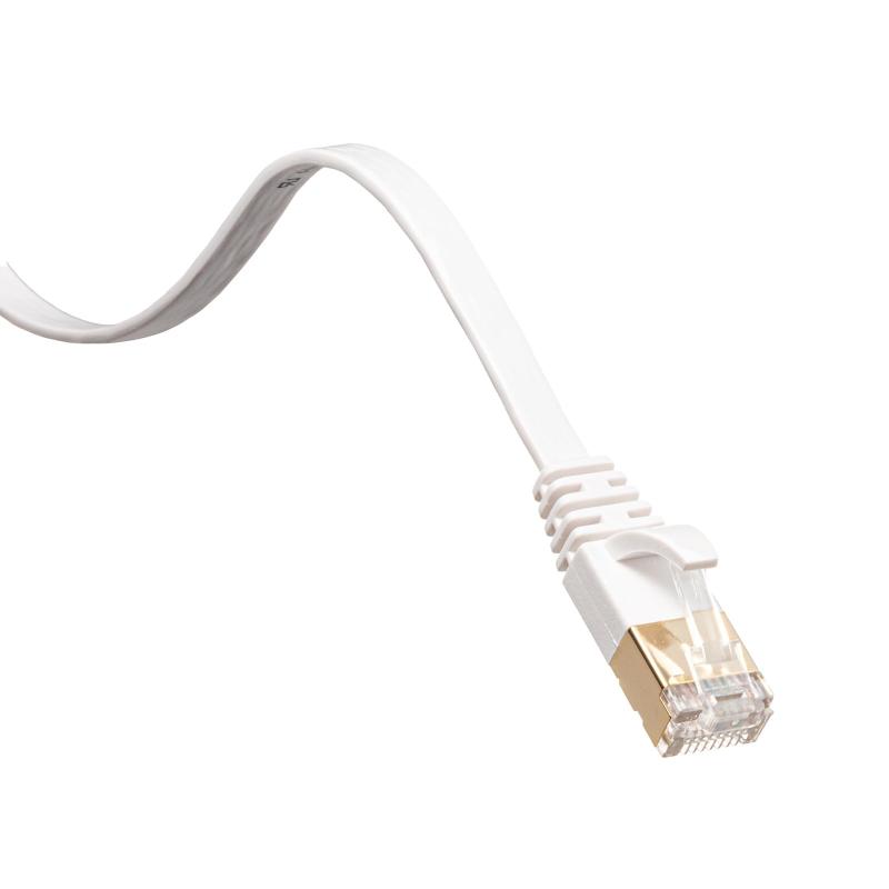 サンワサプライ LANケーブル CAT7 ウルトラフラット (2m) 10Gbps/600MHz ギガビット イーサネットケーブル ツメ折れ防止 RJ45コネクタ ホワイト KB-FLU7-02W10GBASE完全対応、耐ノイズで1.9mmの薄さを実現したカテゴリ7対応のウルトラフラットLANケーブル伝送帯域は600MHzで、カテゴリ5eの6.0倍、カテゴリ6の2.4倍。帯域が広いほど高速伝送が可能になり、データエラー防止効果があります。ケーブル品質とプラグ内のより戻しを極限まで押さえることにより、10GBASE(10Gbps)に完全対応。薄さ1.9mmで取り回しが簡単。カーペットの下や細いすき間にスッキリ配線できます。ケーブル内部をモールド加工しているので、ケーブルのよりが戻りにくく、性能特性が落ちません。プラグのツメ(ラッチ)が折れるのを防ぐ、ツメ折れ防止カバー付きで安心。サビや酸化被膜の発生を抑え、高精度の接触をする金メッキシールドプラグを採用。ケーブルの素材に火災の延焼原因になりにくい素材を採用。複数店舗にて販売をしておりますため、在庫データの更新が間に合わず、欠品にも関わらず、注文ができる場合がございます。その際は、キャンセルにて対応を取らせていただきます。当店はお電話のお問い合わせはお受けしておりませんので、ご了承ください。お問い合わせは、問い合わせフォームにてお願いをいたします。