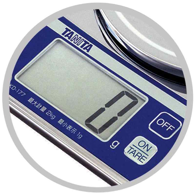 タニタ クッキングスケール キッチン はかり 料理 デジタル 2kg 1g単位 クロム メ...