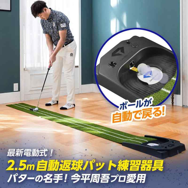 DAIYA GOLF 創業65年の日本メーカー 自動返球 高密度人工芝 静音 室内 ゴルフ器具 用品 トレーニング リターン機能 ダイヤオートパットHD 屋内 USB電源 乾電池 電動 初心者 上級者 今平周吾プロ omichi-store-10507720 シオカゼ商店 サンプル画像2
