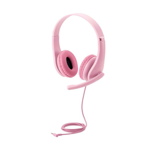 エレコム ヘッドホン 子供用 【 3.5mm接続 4極 】 回転式マイクアーム付き ピンク HS-KD01TPN 幅121×奥行43×高さ122mm(ケーブル含まず) エレコム ヘッドホン 子供用 【 3.5mm接続 4極 】 回転式マイクアーム付き ピンク HS-KD01TPN 幅121×奥行43×高さ122mm(ケーブル含まず)