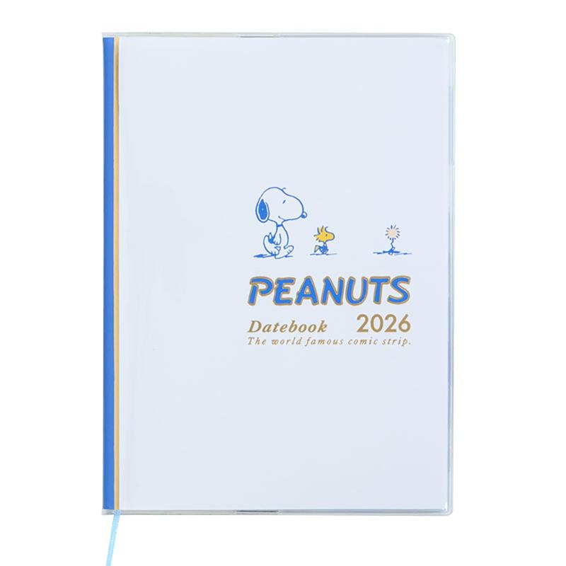 サンリオ(SANRIO) A5デイトブック 2026 スヌーピー 紙10月はじまり 手帳 スケジュール帳 手帳 日記 スケジュール帳 ダイアリー 623091本体サイズ：約幅16.6×奥行0.8×高さ22.4cm。主な材料・原料：紙10月はじまり【編集内容】。カレンダー（2026年・2027年）。年間スケジュール（2026年）。月間スケジュール（2025年10月-2027年3月）。メモ。予定シール。しおり付き。(C) 2025 Peanuts Worldwide LLC複数店舗にて販売をしておりますため、在庫データの更新が間に合わず、欠品にも関わらず、注文ができる場合がございます。その際は、キャンセルにて対応を取らせていただきます。当店はお電話のお問い合わせはお受けしておりませんので、ご了承ください。お問い合わせは、問い合わせフォームにてお願いをいたします。