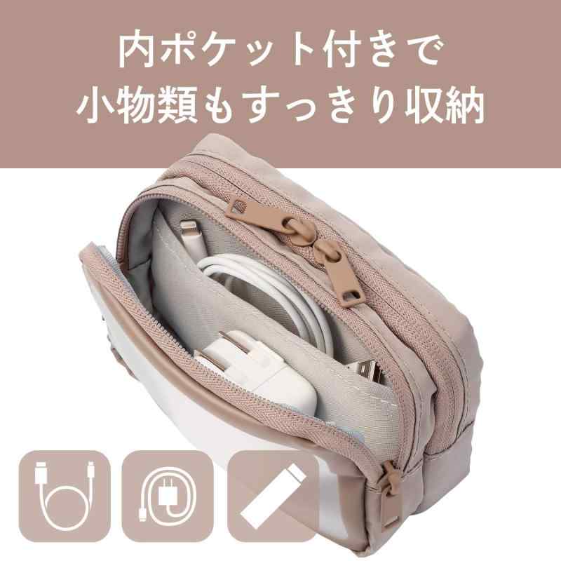 エレコム ガジェットポーチ ガジェット ポーチ 透明窓付き 2気室 ガジェットケース 収納ポーチ Sサイズ ベージュ BMA-GP16SBE omichi-store-10529057 シオカゼ商店 サンプル画像3