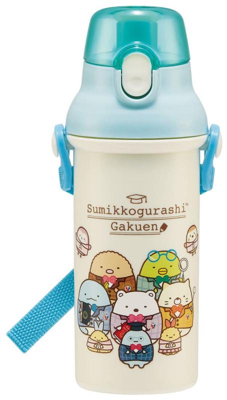 스케이터 (skater) 어린이용 플라스틱 물통 480ml Ag+ 항균 스미코구라시 학원 소녀 일본제 PSB5SANAG-A