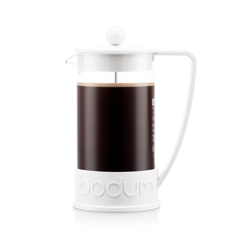 BODUM ボダム コーヒーメーカー コーヒープレス BRAZIL ブラジル フレンチプレス コーヒーメーカー 1000ml オフホワイト ステンレスフィルター ガラスビーカー 浸漬式 コーヒー 10938-9コーヒーの味とアロマを最大限に引き出すボダムの代表的なフレンチプレスコーヒーメーカー。本体には、汚れがつきにくく、耐熱性に優れ、コーヒー本来の風味を変化・劣化させないホウケイ酸ガラスを使用。本体、ハンドル、リッドは軽量BPAフリーのプラスチック製、底面にはボダムのブランドロゴ。コーヒーを注ぐ際に挽いた豆がこぼれ出るのを防ぐステンレス製プランジャー。ペーパーフィルターやプラスチックカプセル不要の、環境にやさしいコーヒーメーカー。複数店舗にて販売をしておりますため、在庫データの更新が間に合わず、欠品にも関わらず、注文ができる場合がございます。その際は、キャンセルにて対応を取らせていただきます。当店はお電話のお問い合わせはお受けしておりませんので、ご了承ください。お問い合わせは、問い合わせフォームにてお願いをいたします。