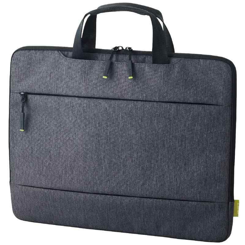 エレコム パソコンケース PCケース Surface Laptop 5 (2022年) Laptop 4 (2021年) Laptop 3 (2019年) 15インチ ケース ポケット付 ハンドル収納可能 カジュアル生地 ブラック BM-IBMSL211(2.0)