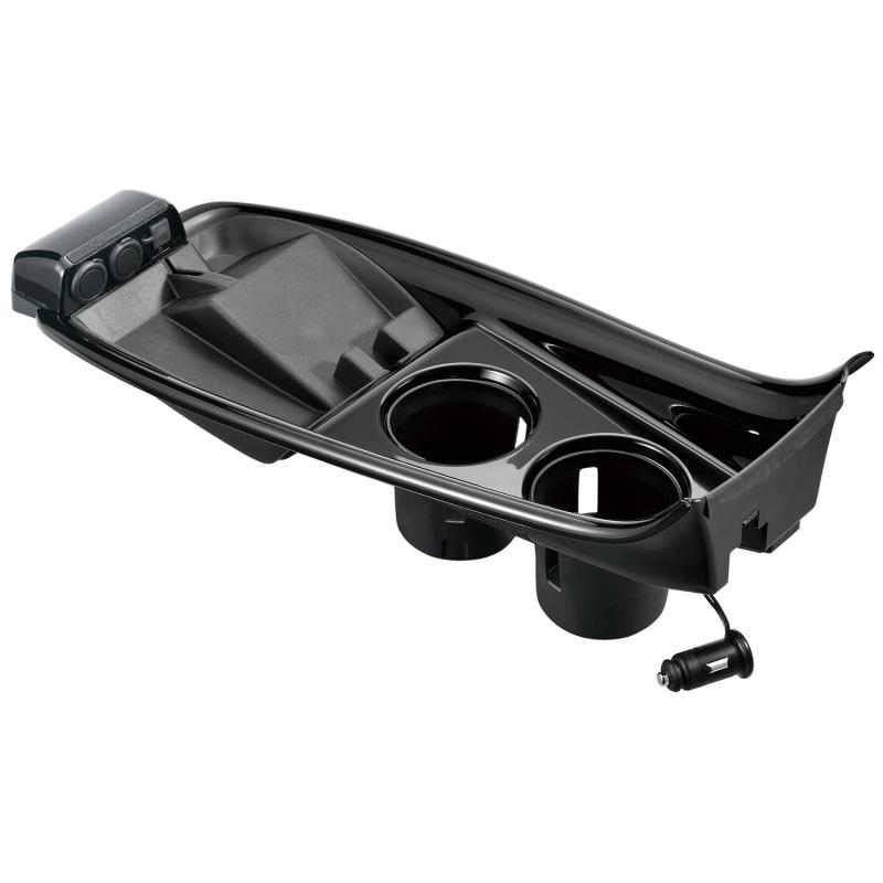 カーメイト(Carmate) 車用 コンソールカバー プリウス 50系 プリウスPHV 専用 電源付き【シガーソケット 2口 USB 2口】CX500