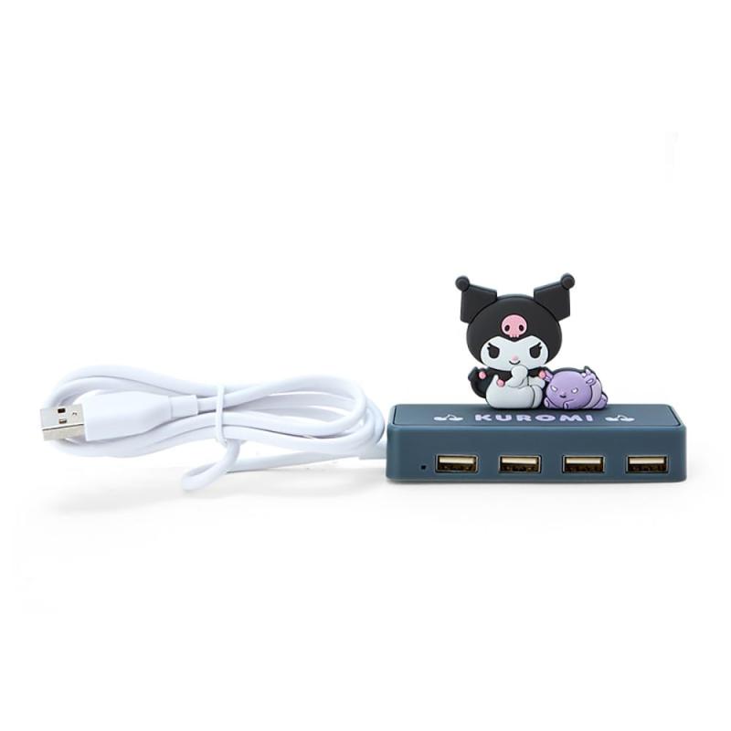 サンリオ(SANRIO) サンリオ スリムUSBハブ クロミ クロミちゃん kuromi 6×9.5×3cm キャラクター 327484 SANRIO