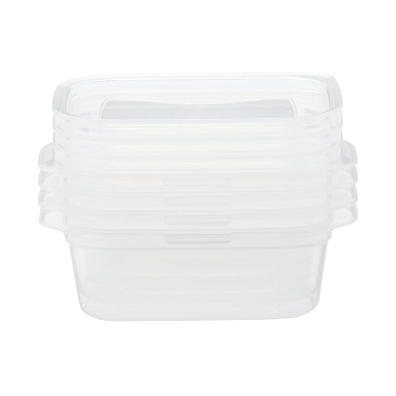 無印良品 蓋をしたままレンジで使えるフードコンテナ 半透明のサムネイル