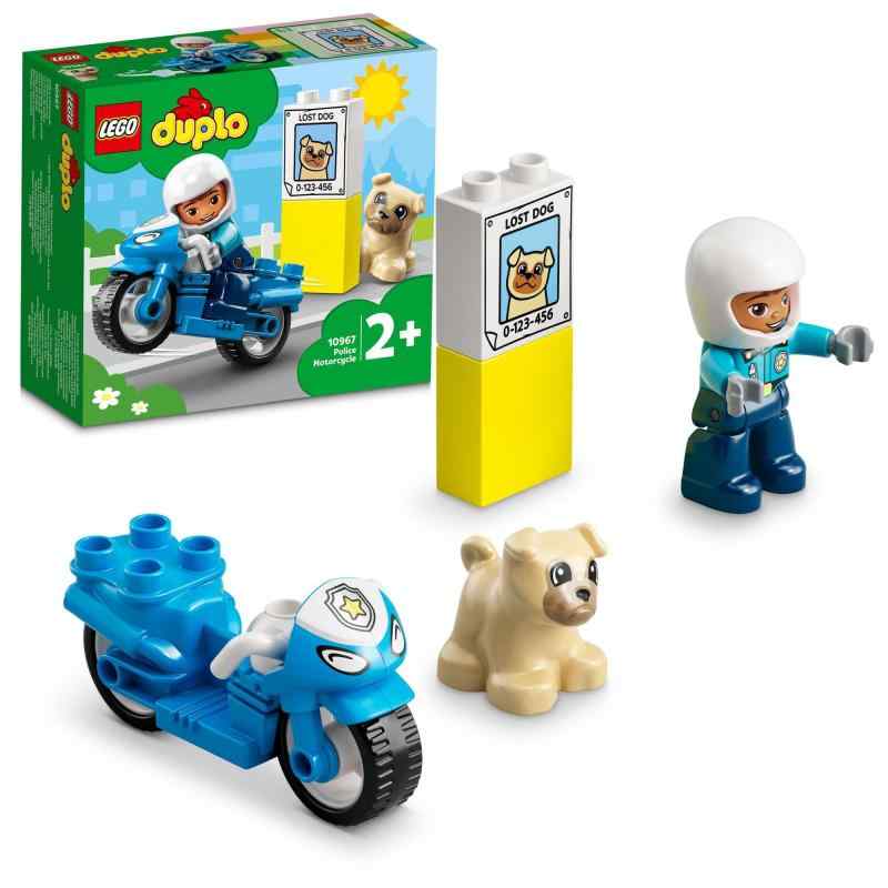 レゴ(LEGO) デュプロ デュプロのまち ポリスバイク 10967 おもちゃ ブロック プレゼント幼児 赤ちゃん 警察 けいさつ バイク 男の子 女の子 2歳以上警察のお仕事 – レゴデュプロのまち ポリスバイク(10967)は、警察やカッコいいオートバイ、動物が大好きなお子さまにぴったりな知育玩具想像のひらめき – レゴデュプロ フィギュア2体(警察官と犬)、迷子犬のポスター、フィギュアを乗せられる青いポリスバイク大切なライフスキル – 楽しいレスキューごっこを通じて、手先の動きや社会性、感受性を育てる知育玩具就学前のお子さまにぴったり – お子さまといっしょに手指を使って遊びながら段階的な成長を確認できる知育玩具(対象年齢:2才以上)遊び方いろいろ – サイズ(約):高さ5cm x 長さ9cm x 幅4cm。他のレゴデュプロセットと組み合わせれば楽しさいっぱい警察 けいさつ, バイク が好きな 2歳以上 の 男の子 女の子 におすすめのおもちゃ複数店舗にて販売をしておりますため、在庫データの更新が間に合わず、欠品にも関わらず、注文ができる場合がございます。その際は、キャンセルにて対応を取らせていただきます。当店はお電話のお問い合わせはお受けしておりませんので、ご了承ください。お問い合わせは、問い合わせフォームにてお願いをいたします。