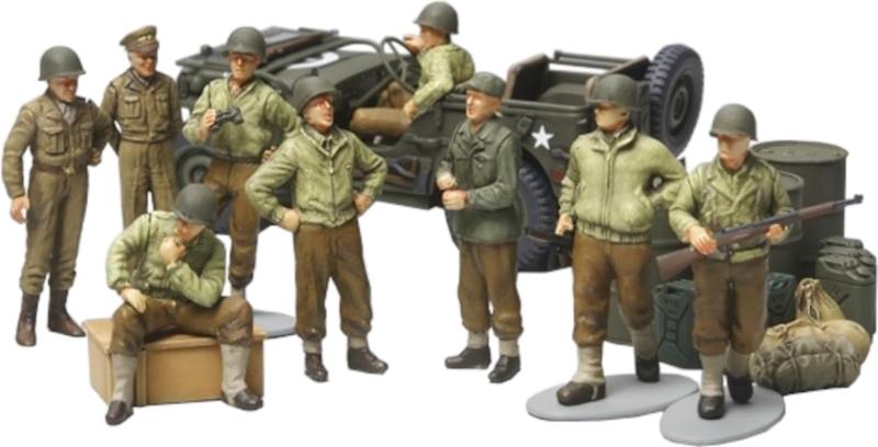タミヤ 1/48 ミリタリーミニチュアシリーズ No.52 アメリカ陸軍 歩兵 前線休息セッ...