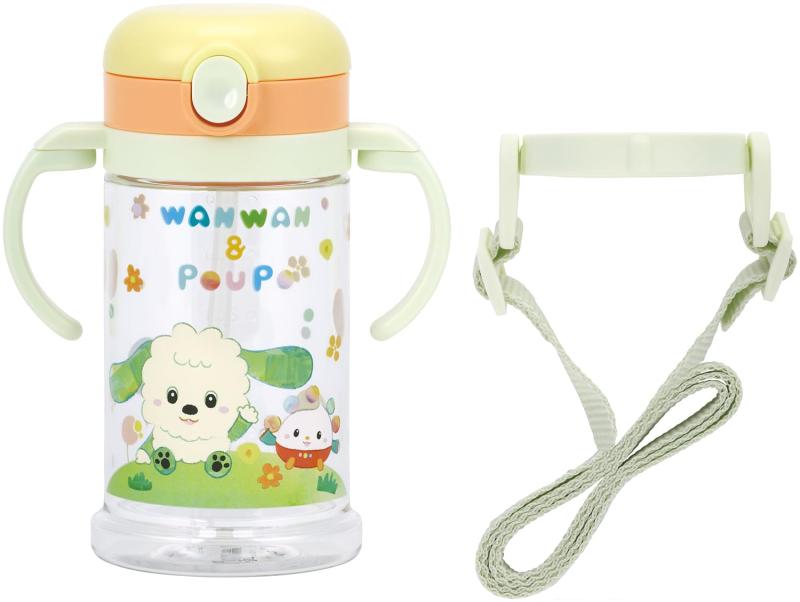 Maternity Foods - スケーター(skater) ベビー用 ストローマグ 折りたたみハンドル&ショルダー式 2WAYタイプ 370ml 対象年齢1才頃から いないいないばあっ 25 KSHW2N