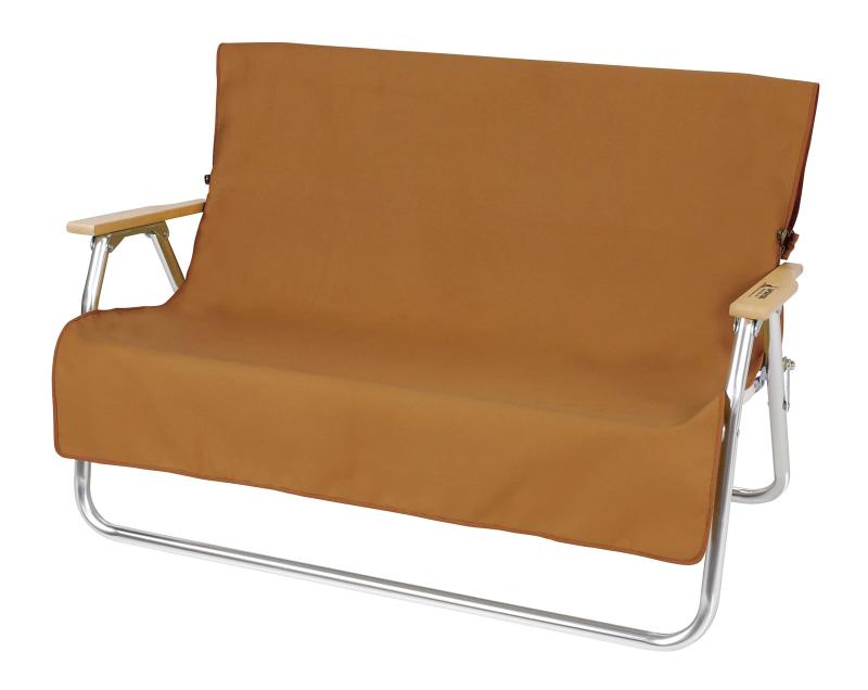 キャプテンスタッグ(CAPTAIN STAG) ベンチ カバー ベンチ用カバー 難燃生地 背面ポケット付き ブラウンダック FIRE PROOF UP-2684