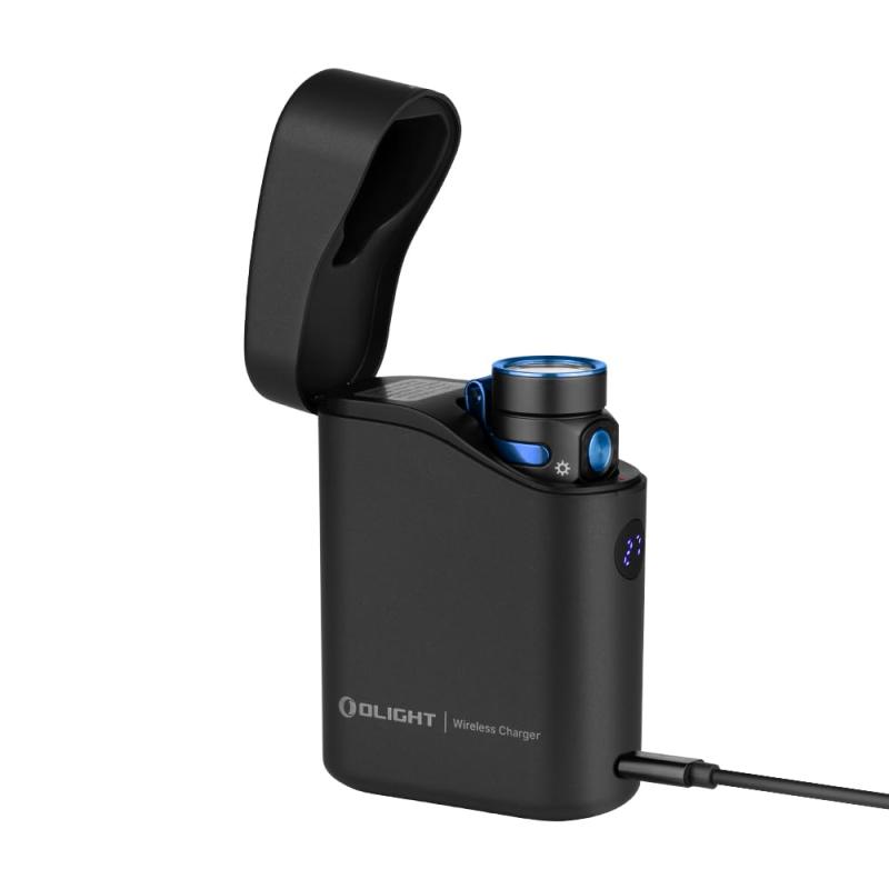 OLIGHT(オーライト) Baton 4 Kit 懐中電灯 充電ケース付き 1300ルーメン 強力 EDC 無段階調光 防災(ブラック)