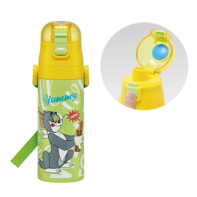 Rakuten - スケーター(Skater) 水筒 子供用 直飲み 470ml トムとジェリー EAT 男の子 女の子 保冷専用 ステンレス 軽量タイプ waterbottle スポーツボトル キッズ こども 水瓶 SDC4-A