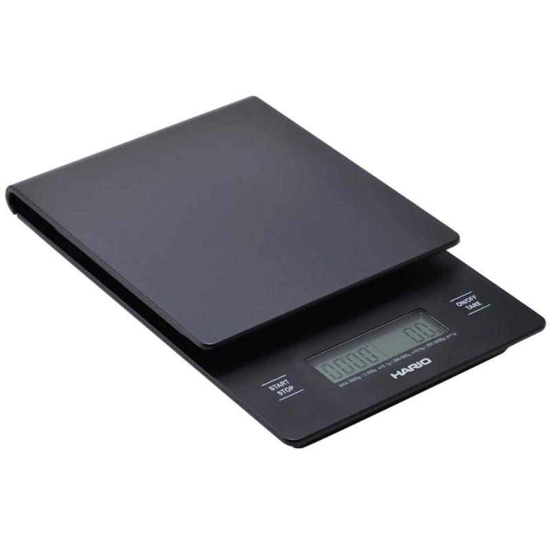 Kitchen Scales - HARIO(ハリオ) V60ドリップスケール ブラック コーヒースケール 計量 プレゼント ギフト 贈り物 VSTN-2000B