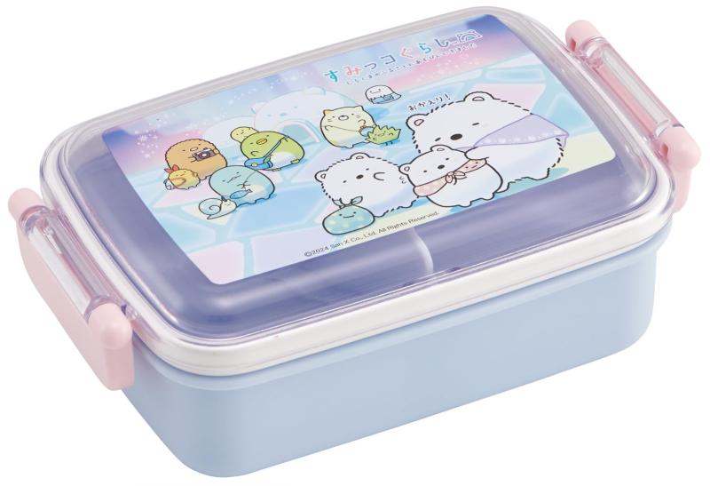 Lunch Boxes - スケーター(Skater) お弁当箱 子供用 450ml ふわっと盛れるドーム型ふた ランチボックス 1段 日本製 すみっコぐらし しろくまふるさと 女の子 RBF3ANAG-A