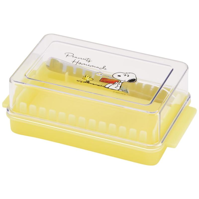 スケーター(Skater) バターケース カッティングガイド付き バターナイフ付き スヌーピー 水彩 ピーナッ..
