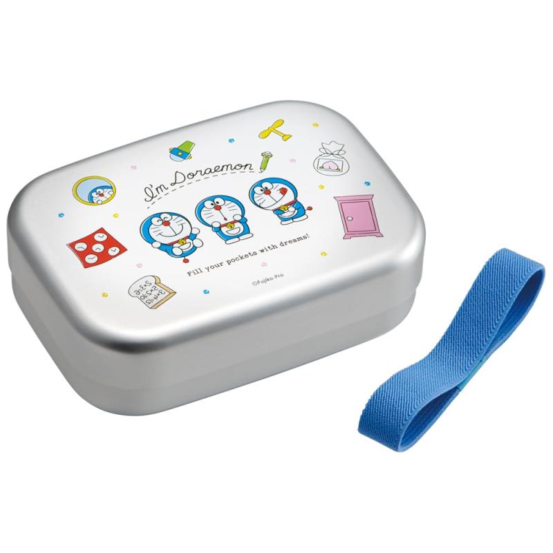 Lunch Boxes - スケーター(Skater) 弁当箱 ドラえもん ラインデザイン サンリオ 370ml アルミ製 保温庫対応 子供用 日本製 ALB5NV-A