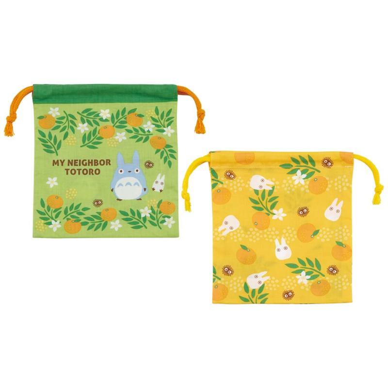 スケーター(Skater) マチ付 お弁当 巾着袋 2枚セット ジブリ となりのトトロ KB64WN