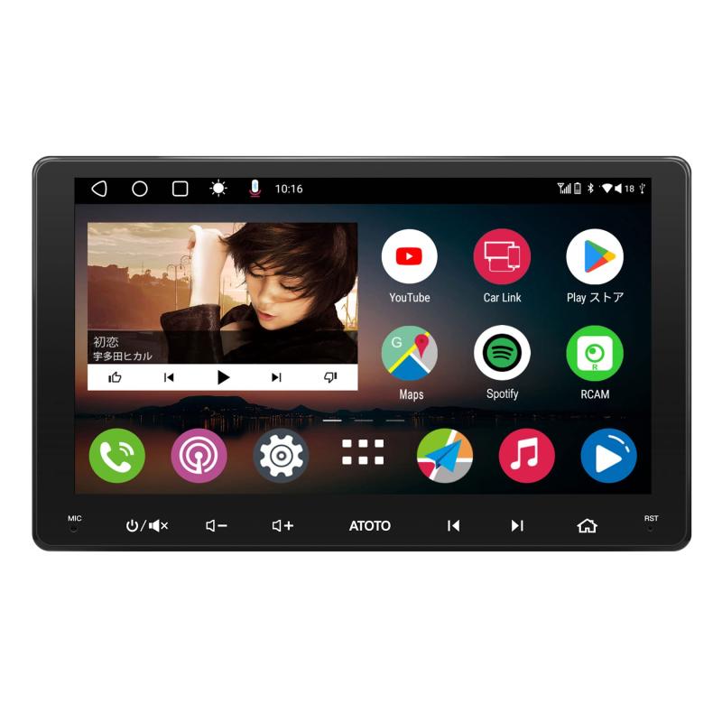 【9インチ】ATOTO A6 PF ダブルDIN Androidカーステレオ ワイヤレスCarPlay Android Autoワイヤレス IPSディスプレイ Androidオーディオ統合カーナビゲーション GPS追跡 デュアルBluetooth WiF