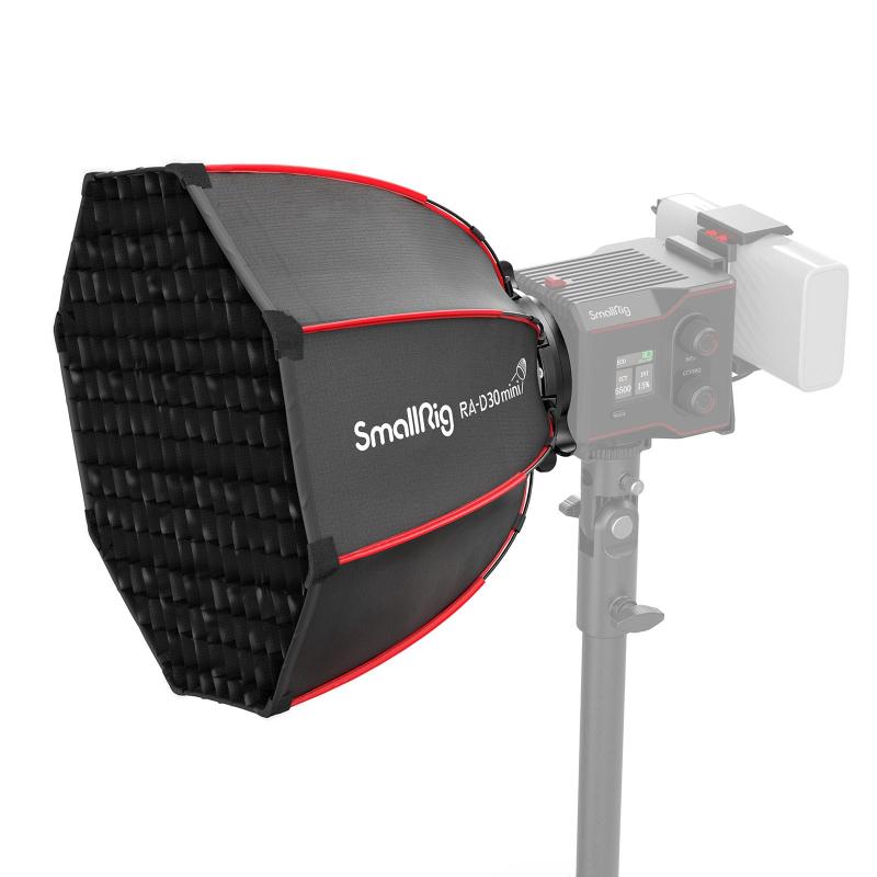 Rakuten - SmallRig ミニパラボラソフトボックス RA-D30 29cm クイックリリース SmallRig RC60/100 COB LED ビデオライトと互換性あり スタジオ LEDビデオライト スピードライト撮影などに適用 Softbox 4358