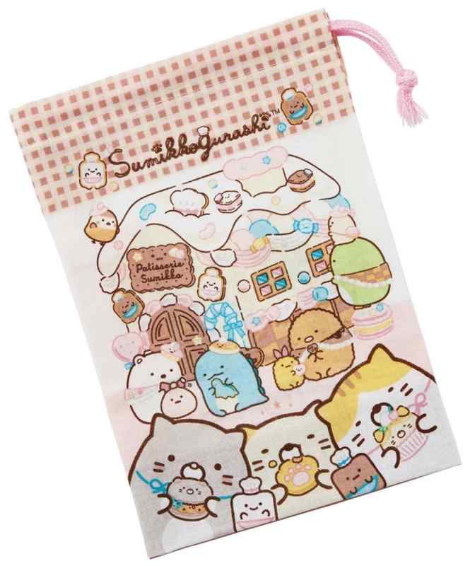 スケーター (skater) 子供用 コップ袋 21×15cm すみっコぐらし お菓子屋さん 日本製 KB62-A