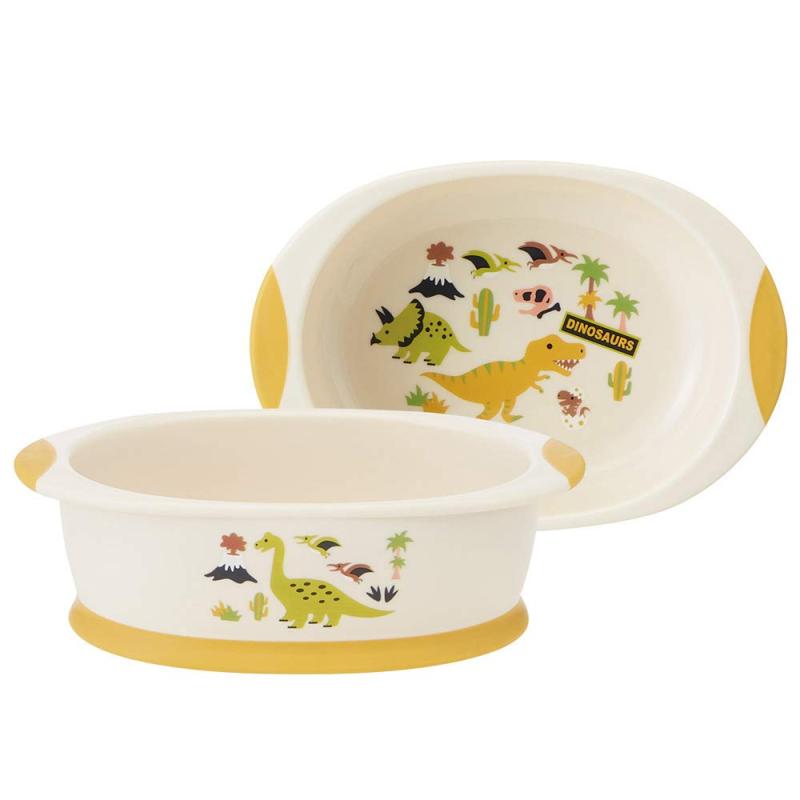 スケーター (skater) ボウル すくいやすい 子供食器 ベビー 小鉢 ディノサウルス 16.4×11.3×H5cm WP4
