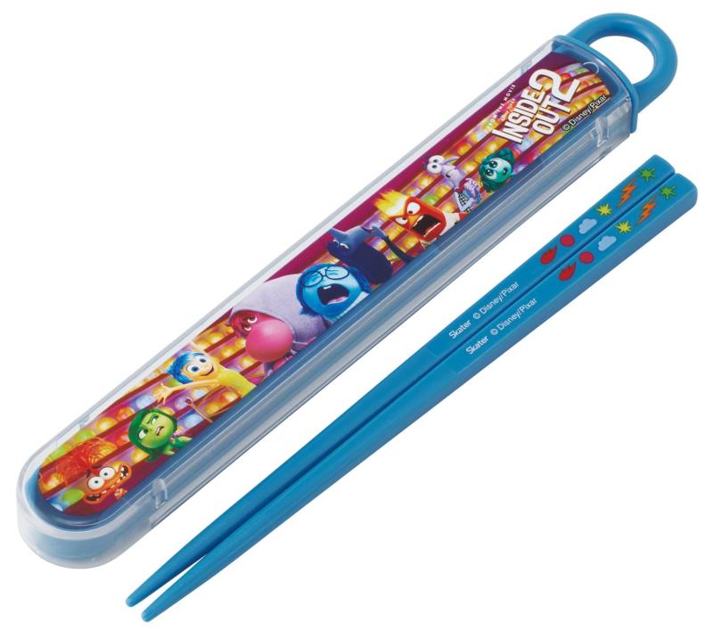 スケーター(Skater) 箸 箸箱 セット 子供用 お弁当 16.5cm 日本製 食洗機対応 スライド式 ディズニー インサイド・ヘッド2 ABS2AMAG-A