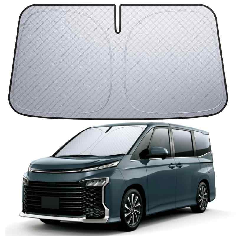 【6層断熱素材】 Lamicall トヨタ ヴォクシー ノア 90系 フロントガラス サンシェード: 車サンシェード 日除け 車 クルマ フロントサンシェード VOXY NOAH 車用 フロントガラス サンシェード 折り
