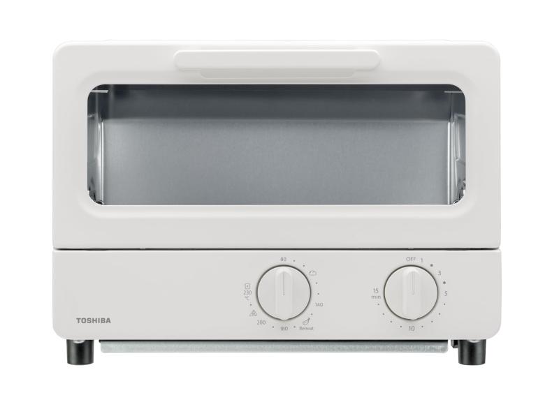 Vertical Type Toasters - TOSHIBA(東芝) トースター オーブントースター 2枚焼き HTR-PZ3(W) ミルキーホワイト 温度調節機能付き 受皿付き タイマー15分