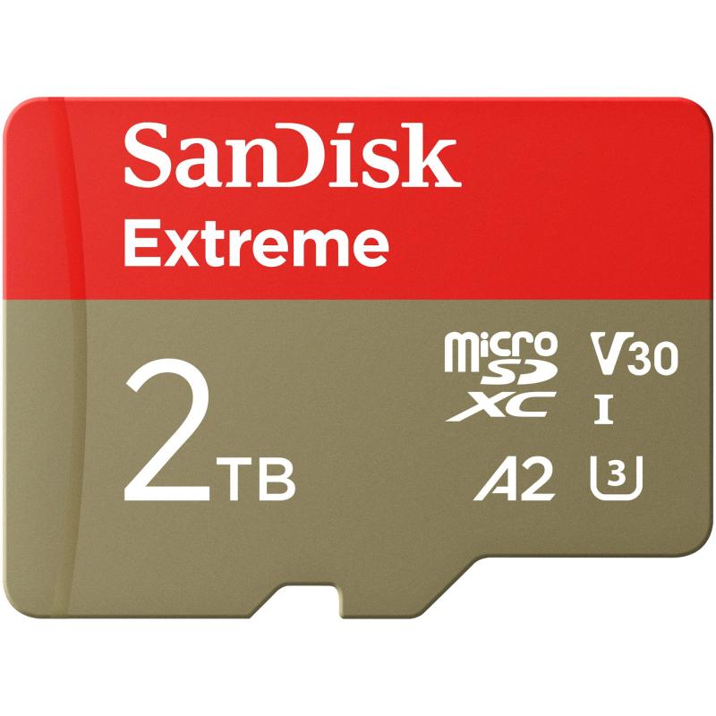 SanDisk microSD 2TB UHS-I U3 V30 書込最大140MB/s Full HD &amp; 4KExtreme SDSQXAV-2T00-GH3MA