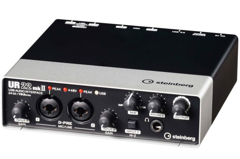 【整備済み品】 Steinberg スタインバーグ 2x2 USB2.0 24bit/192kHz オーディオインターフェース UR22mkII (整備済み品)Mac/Windows/iPadに対応ストリーミング配信に便利なループバック機能コンボジャックにより高感度マイクや大出力のライン機器など幅広い入力ソースに対応マイク入力:2 (D-PRE)、アナログ入力:2 ComboiPad用マルチタッチDAW Cubasis LE対応同梱品:TOOLS for UR22mkII CD-ROM、セットアップガイド(冊子、書付き)、USBケーブル。CUBASE AI DOWNLOAD INFORMATIONは期限切れのため付属致しません複数店舗にて販売をしておりますため、在庫データの更新が間に合わず、欠品にも関わらず、注文ができる場合がございます。その際は、キャンセルにて対応を取らせていただきます。当店はお電話のお問い合わせはお受けしておりませんので、ご了承ください。お問い合わせは、問い合わせフォームにてお願いをいたします。