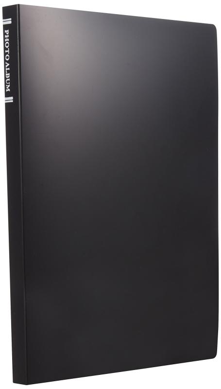 ナカバヤシ ポケットアルバム 超透明 2L判88枚収納 ブラック CTP2L-80-BK