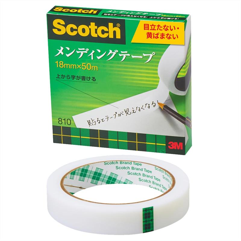 Rakuten - 3M スコッチ テープ メンディングテープ 18mm×50m 大巻 810-3-18