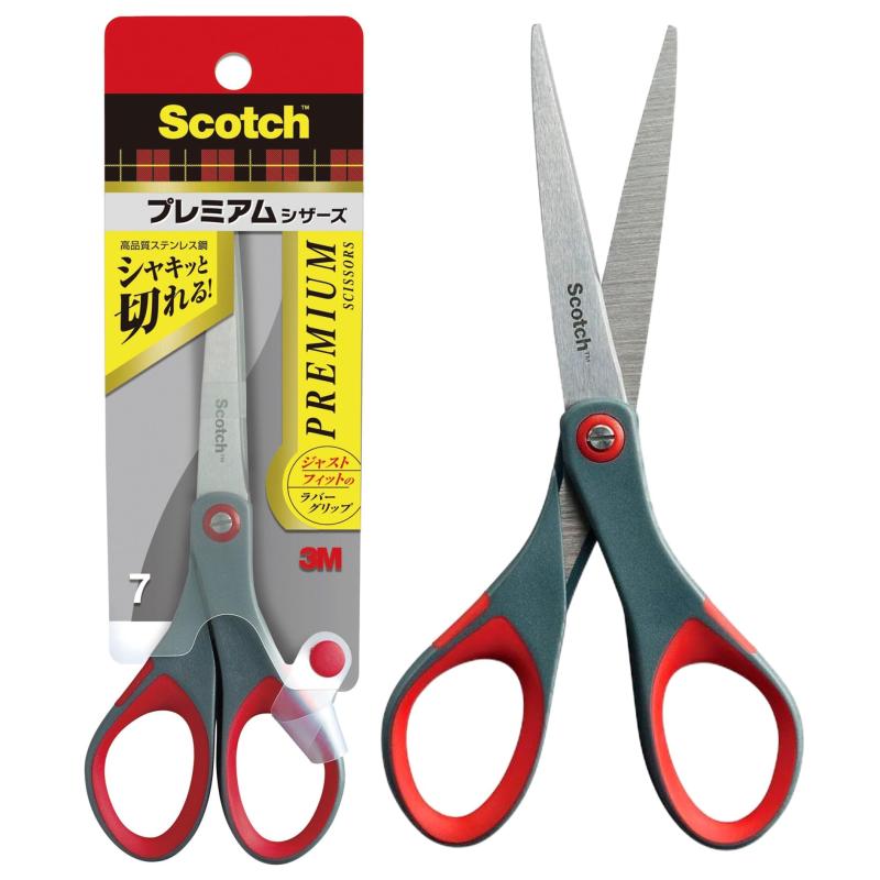 【特殊ステンレス】3M スコッチ はさみ プレミアムシザーズ プロ仕様 刃渡り70mm 1447仕様:刃物用特殊ステンレス鋼サイズ:178x68mm(刃渡り 70mm)重量:62g色:グレーxレッド数量:1本複数店舗にて販売をしておりますため、在庫データの更新が間に合わず、欠品にも関わらず、注文ができる場合がございます。その際は、キャンセルにて対応を取らせていただきます。当店はお電話のお問い合わせはお受けしておりませんので、ご了承ください。お問い合わせは、問い合わせフォームにてお願いをいたします。