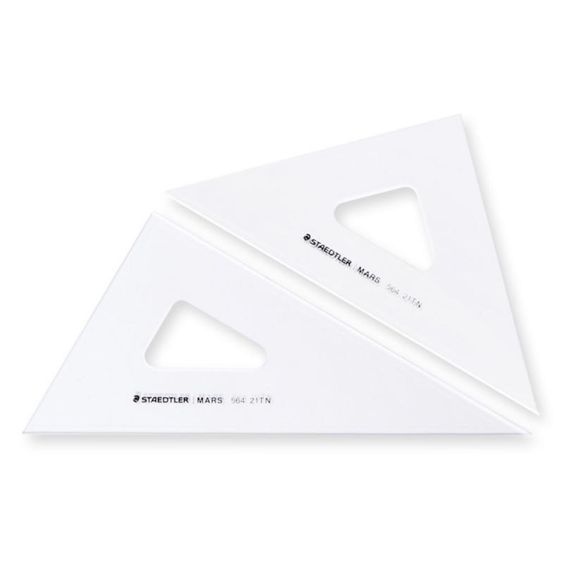 ステッドラー 製図用三角定規 マルス 564 21 TN 21cm21cm45°・60°ペア、インクエッジ付き、目盛なし、鏡面仕上げ複数店舗にて販売をしておりますため、在庫データの更新が間に合わず、欠品にも関わらず、注文ができる場合がございます。その際は、キャンセルにて対応を取らせていただきます。当店はお電話のお問い合わせはお受けしておりませんので、ご了承ください。お問い合わせは、問い合わせフォームにてお願いをいたします。