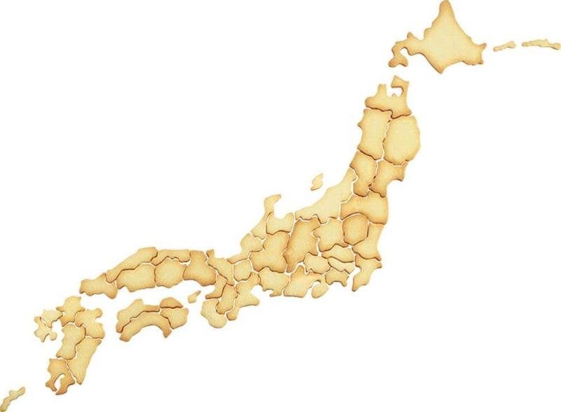 シオカゼ商店の和平フレイズ(Wahei freiz) 曙産業 クッキー 抜き型 日本製 都道府県の形のクッキーが作れる 北海道 東北 関東甲信越 北陸 東海 近畿 中国 四国 九州 沖縄 ケンミンクッキー全国セット SE-947｜アングル2